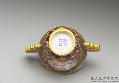 图片[3]-Gold cup with champleve and painted enamel decor of European mother-and-child, Qing dynasty, Qianlong reign (1736-1795)-China Archive